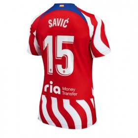 Damen Fußballbekleidung Atletico Madrid Stefan Savic #15 Heimtrikot 2022-23 Kurzarm
